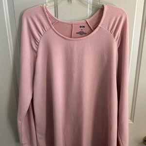 EVRI Pink Relaxed Long Sleeve Top